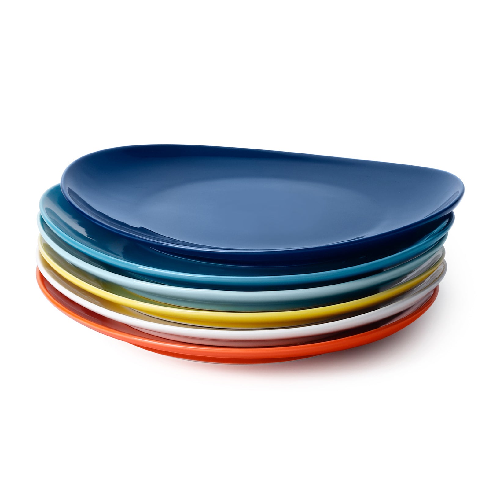 Hot Assorted Curved Porcelain Dessert Plates