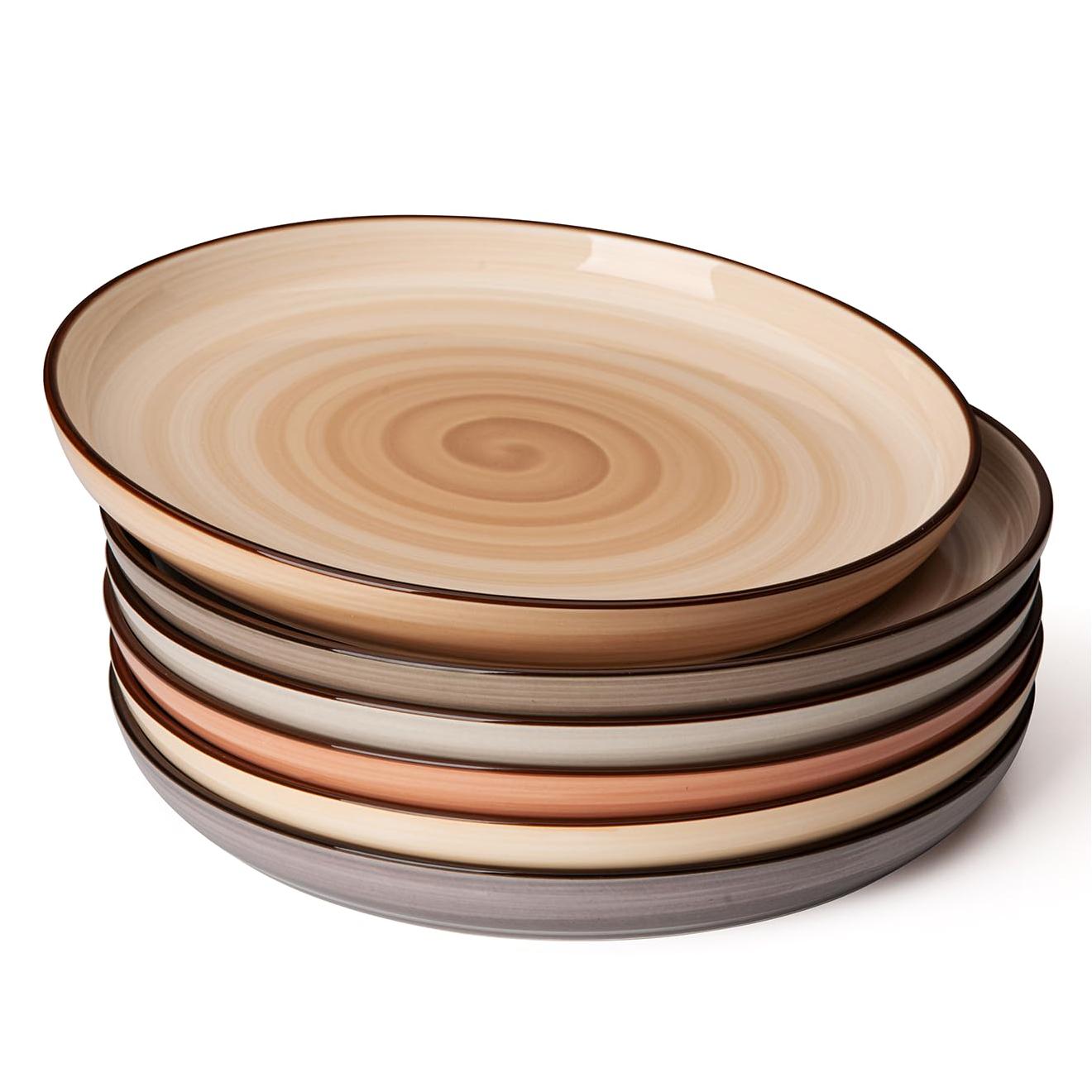 Neutral Round Porcelain Plates
