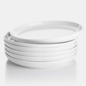 White Round Porcelain Plates