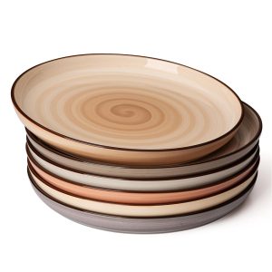 Neutral Round Porcelain Plates
